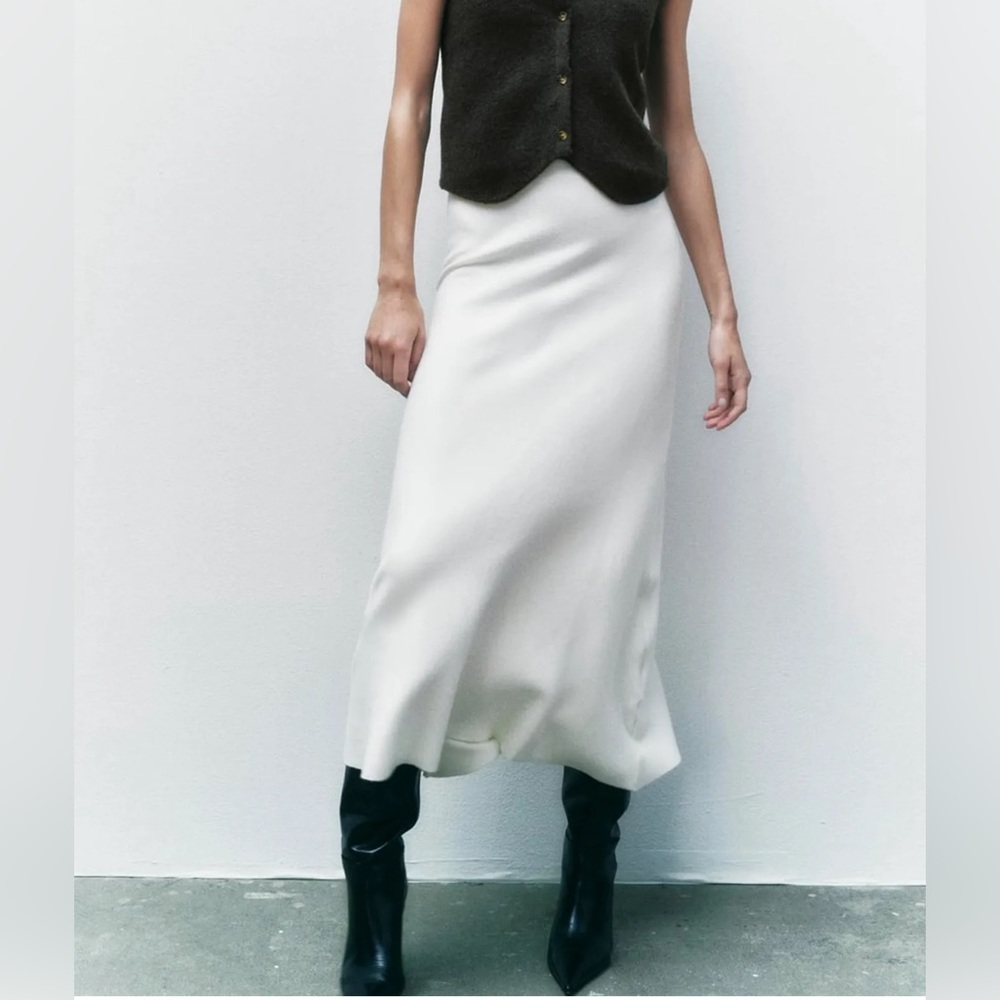 🌻 Zara Trafaluc Women's Maxi Side Slit Skirt